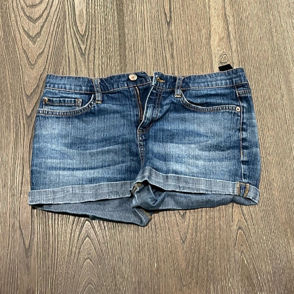 Jacob Denim Short Shorts Rolled Hem Dark Wash Size 6